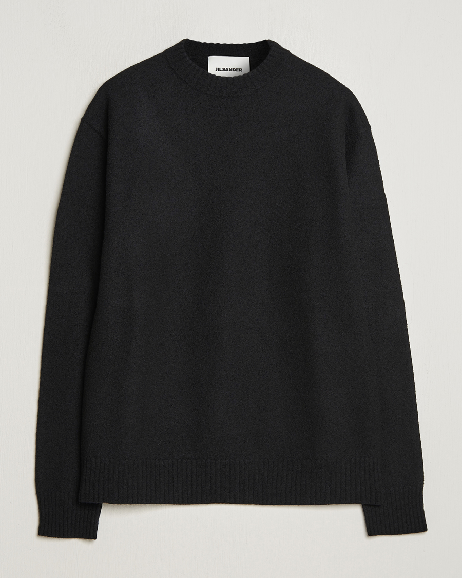 Herr | Tröjor | Jil Sander | Lightweight Merino Wool Sweater Black