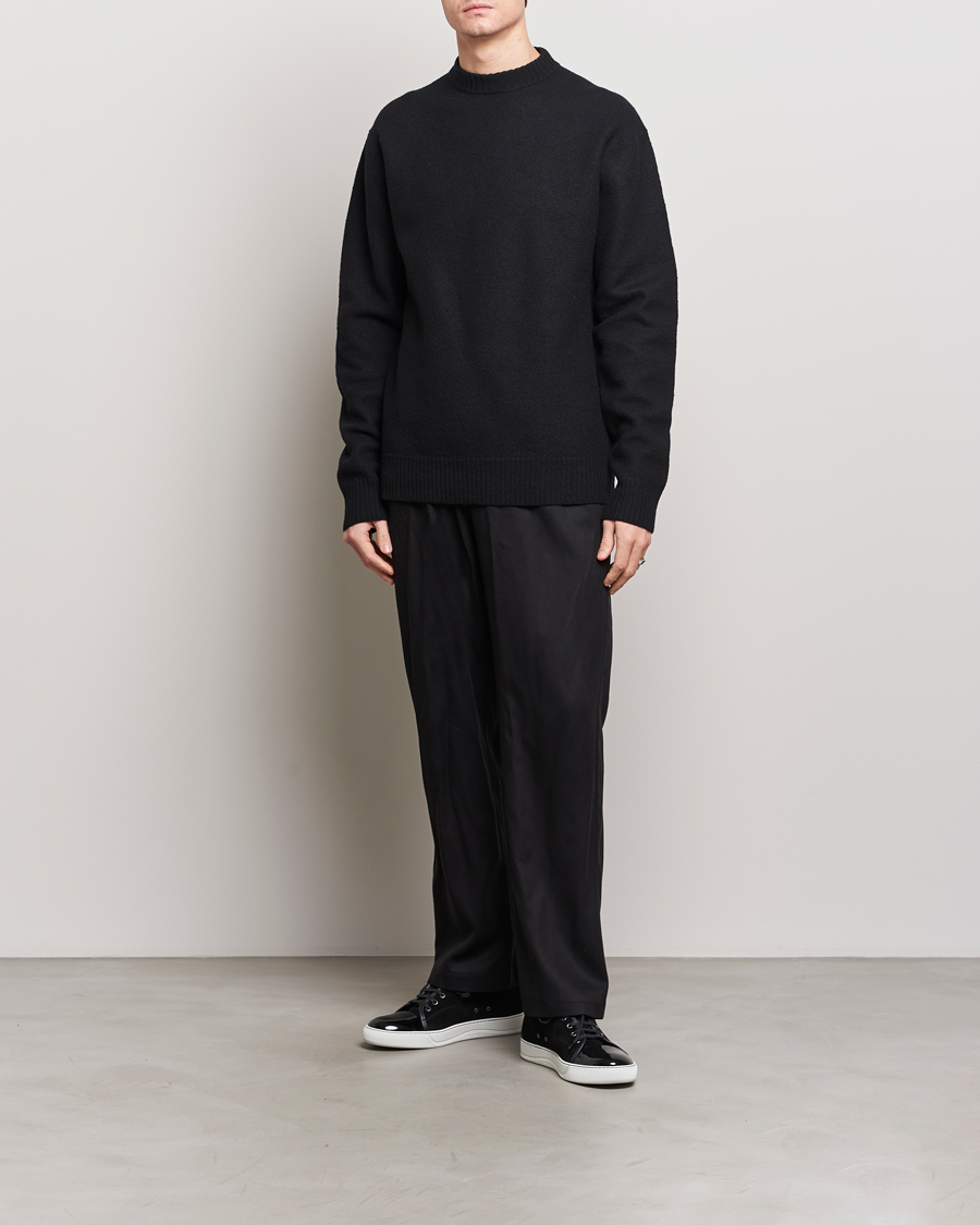Herr | Tröjor | Jil Sander | Lightweight Merino Wool Sweater Black