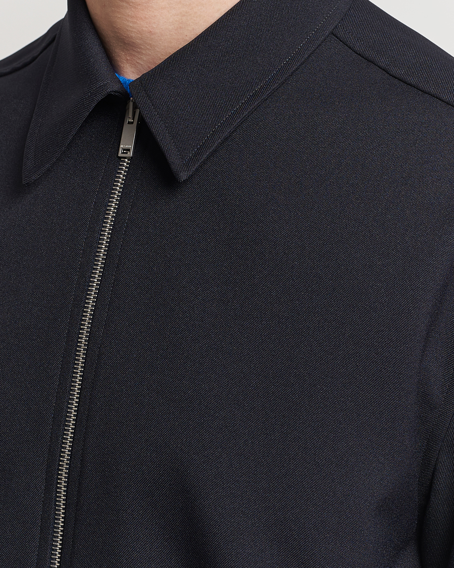 Herr | Skjortor | Jil Sander | Full Zip Overshirt Midnight