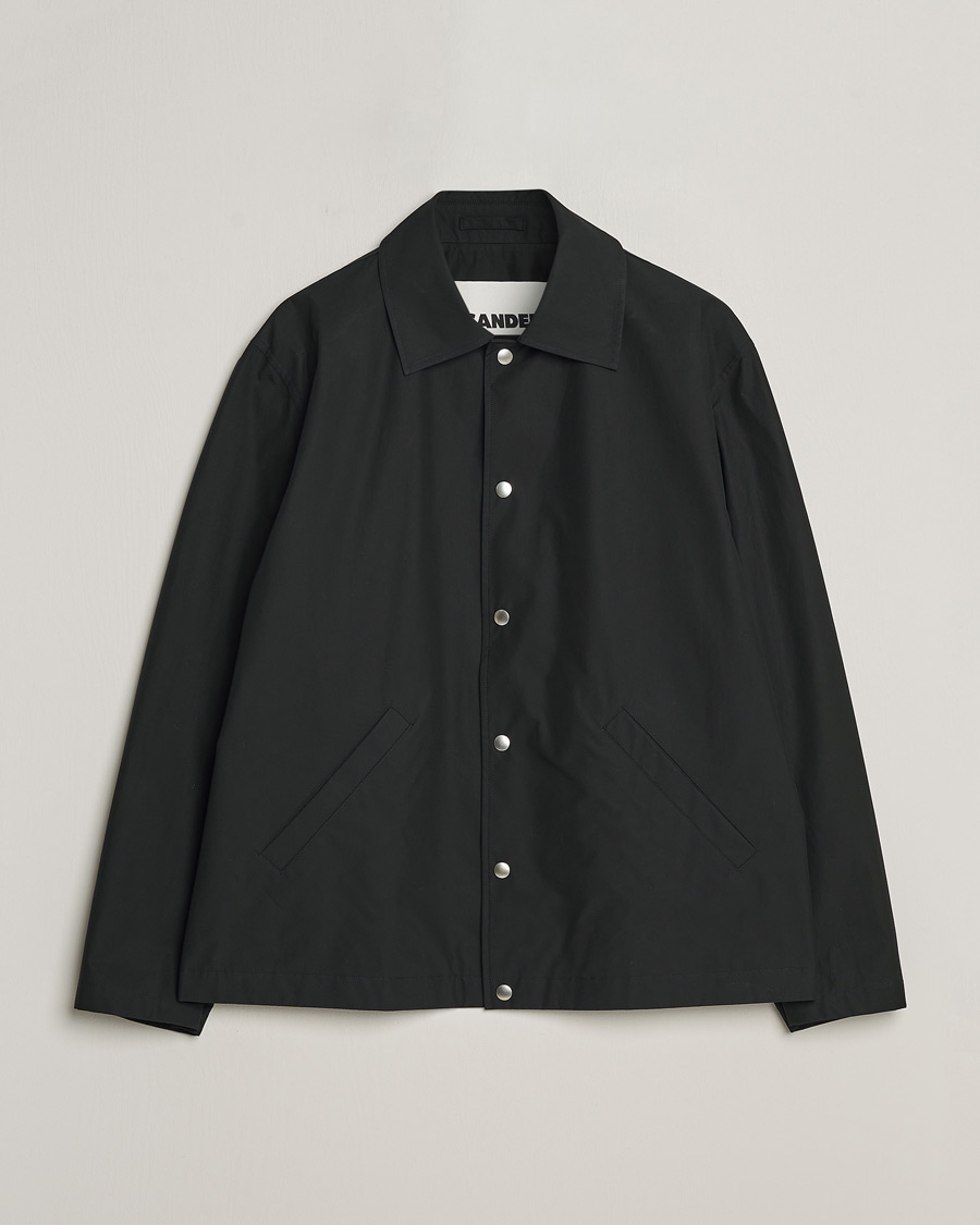 Herr | Jackor | Jil Sander | Back Printed Coach Jacket Black