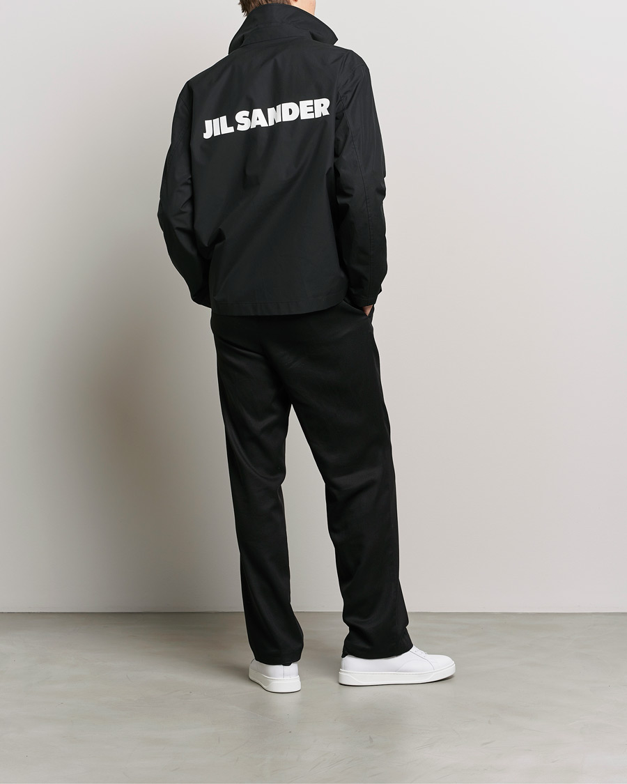 Herr | Jackor | Jil Sander | Back Printed Coach Jacket Black
