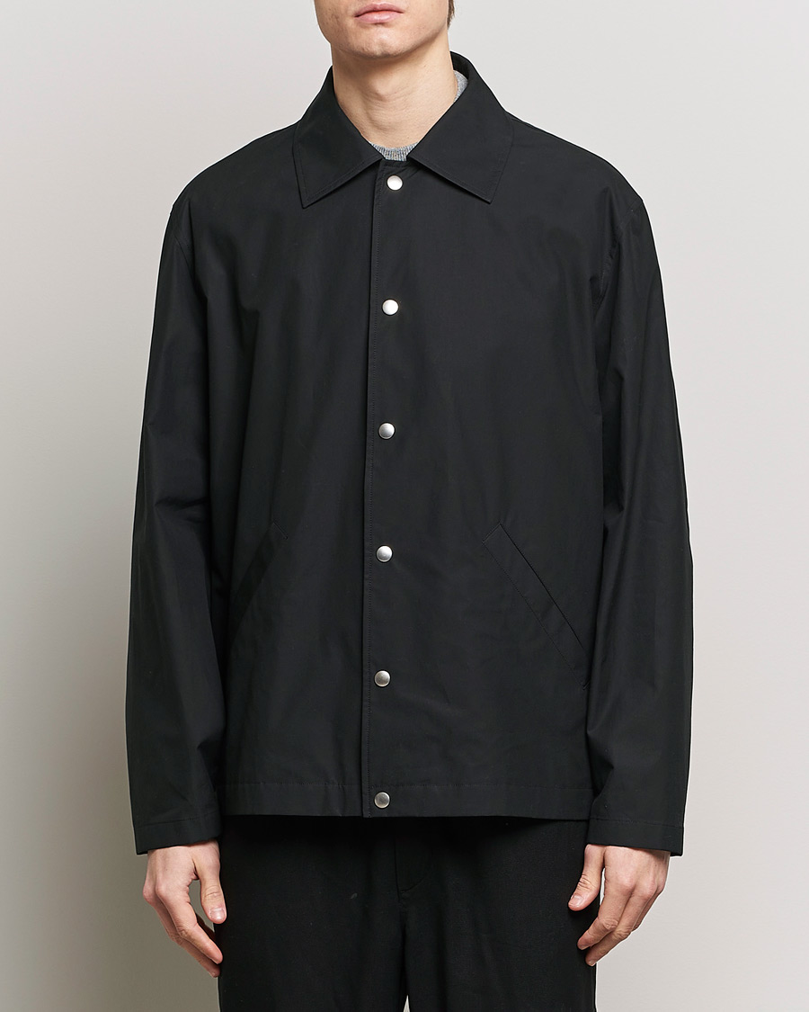 Herr | Jackor | Jil Sander | Back Printed Coach Jacket Black
