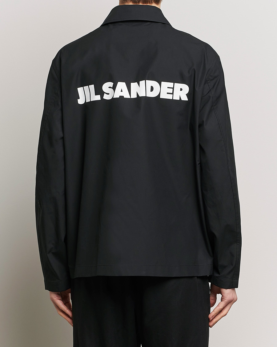 Herr | Jackor | Jil Sander | Back Printed Coach Jacket Black