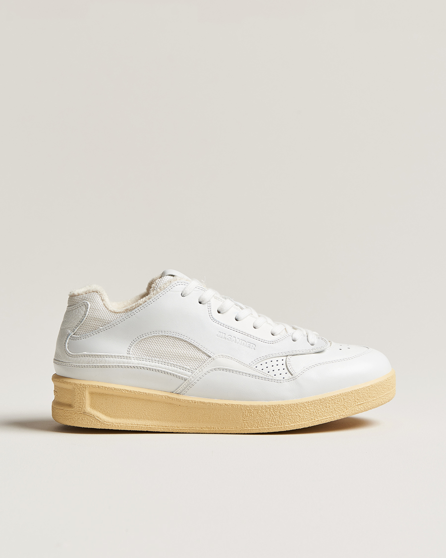 Herr | Jil Sander Low Basket Sneakers White | Jil Sander | Low Basket Sneakers White