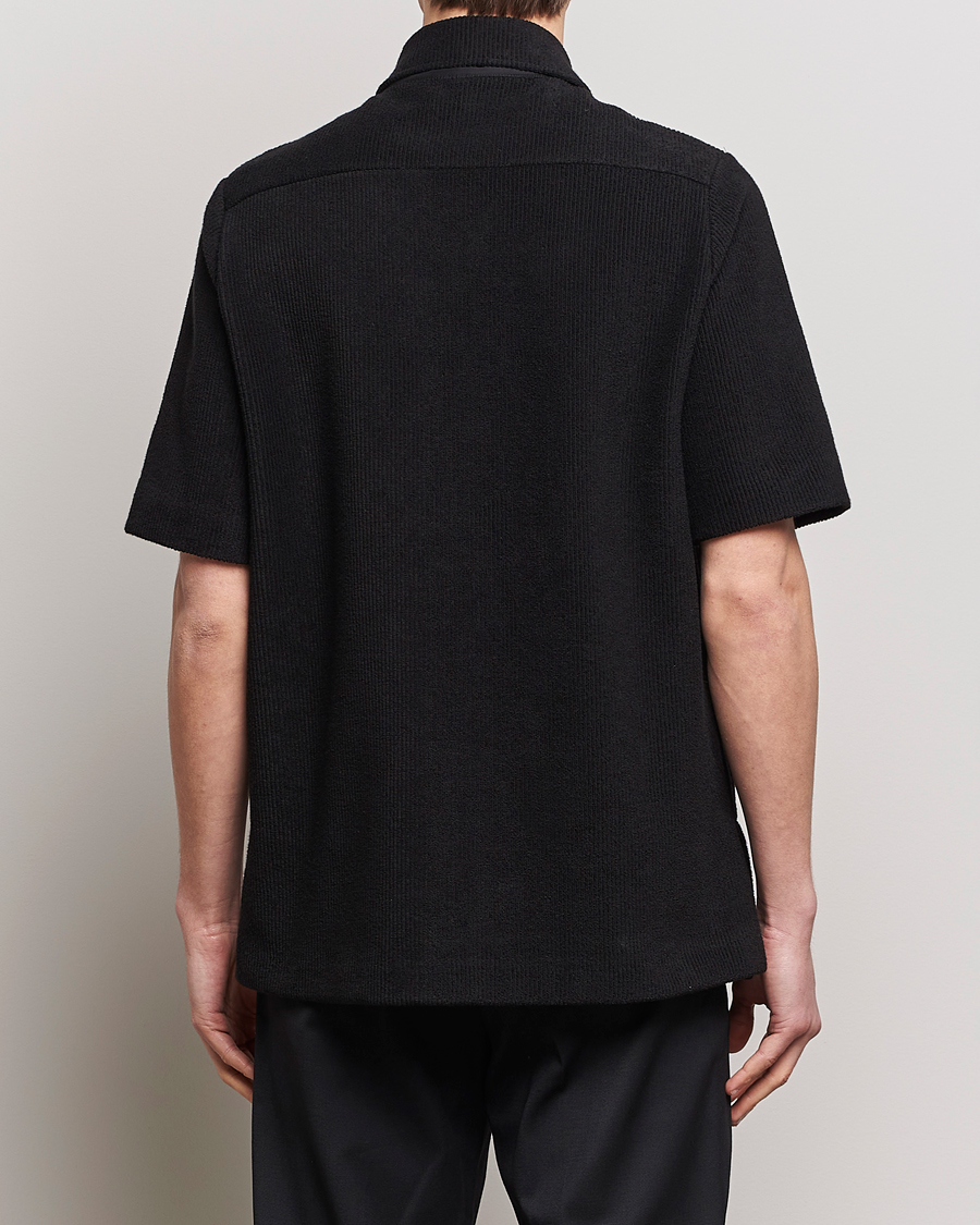 Herr | Skjortor | Jil Sander | Full Zip Camp Shirt Black