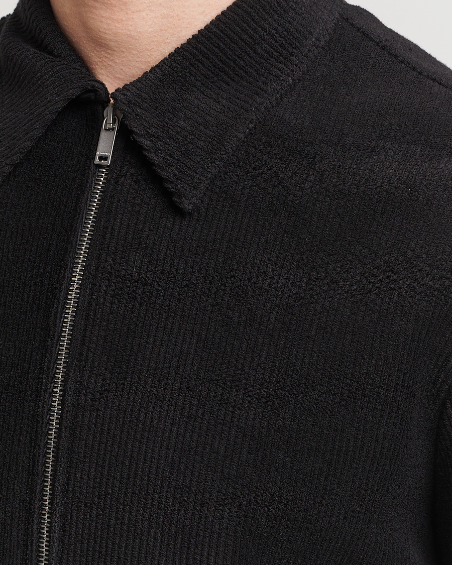 Herr | Skjortor | Jil Sander | Full Zip Camp Shirt Black