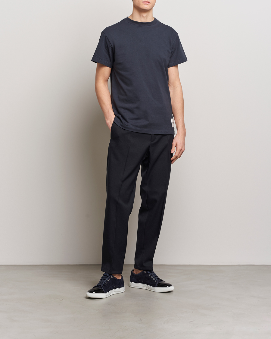 Herr | T-Shirts | Jil Sander | 3-Pack Short Sleeve T-Shirts White/Navy/Black
