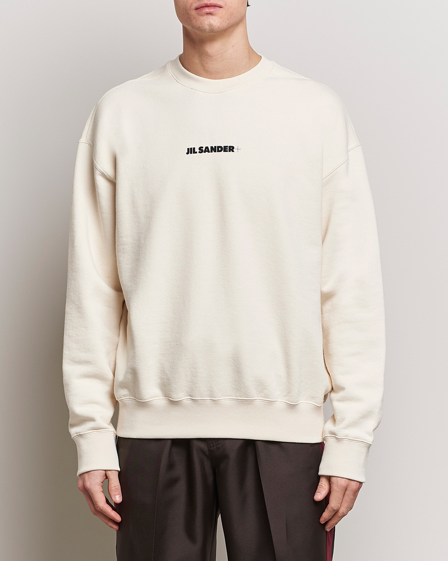 Herre |  | Jil Sander | Small Logo Sweatshirt Dune