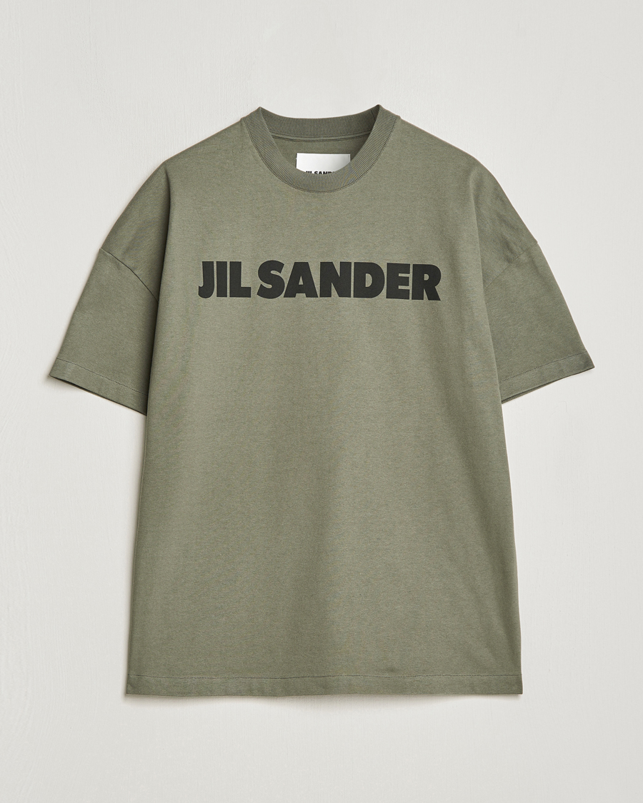 Herr | T-Shirts | Jil Sander | Printed Logo T-Shirt Thyme Green