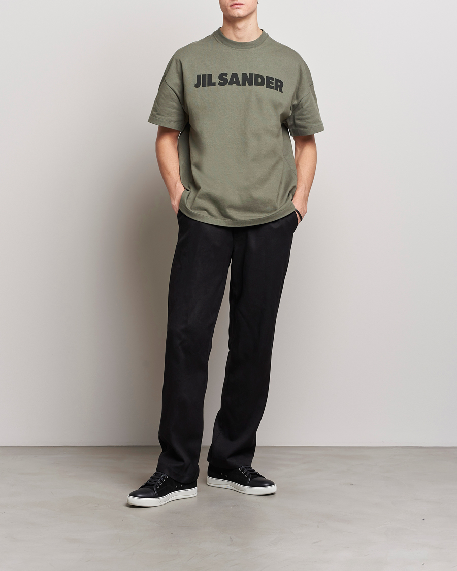 Herr | T-Shirts | Jil Sander | Printed Logo T-Shirt Thyme Green