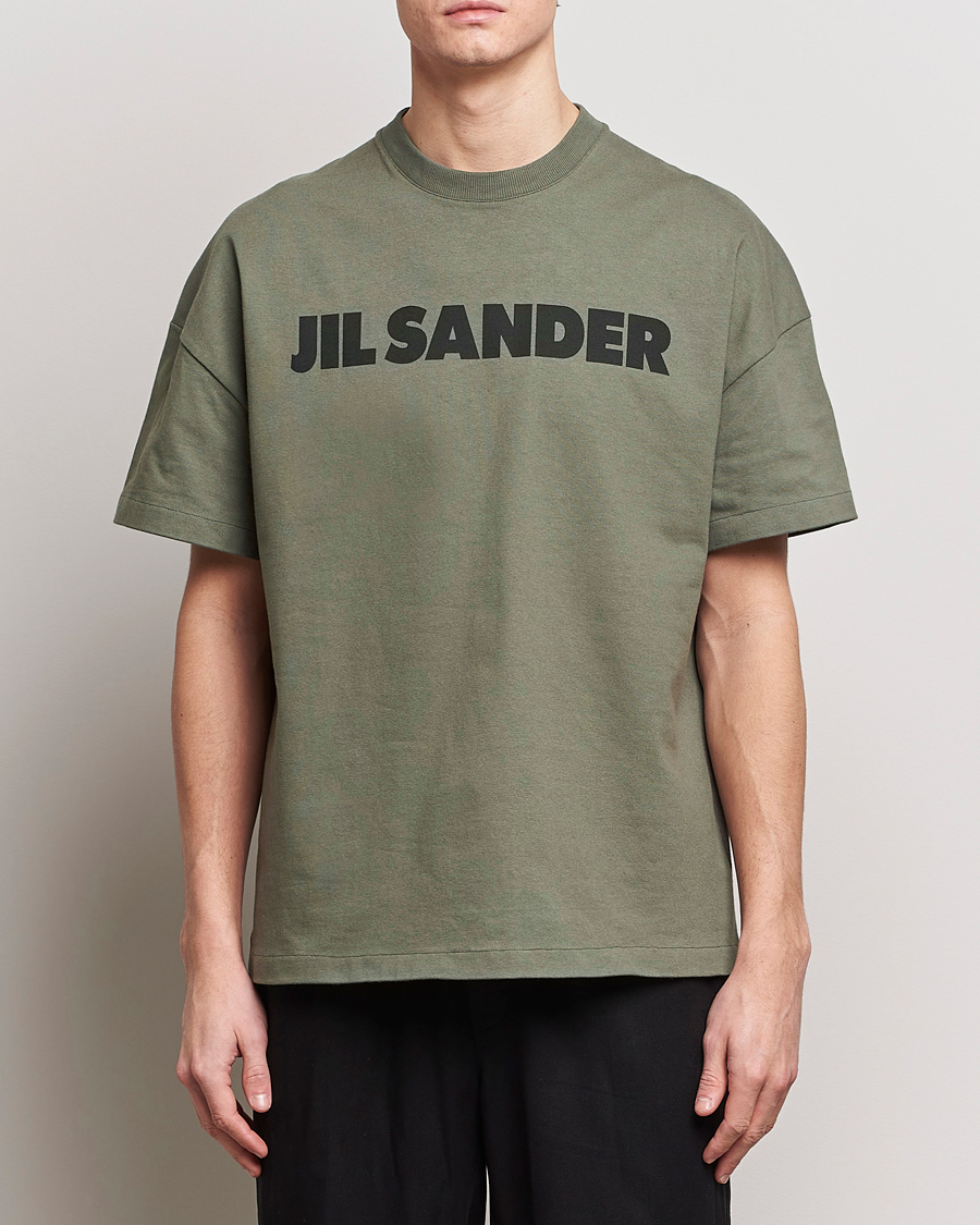 Herr | Jil Sander | Jil Sander | Printed Logo T-Shirt Thyme Green