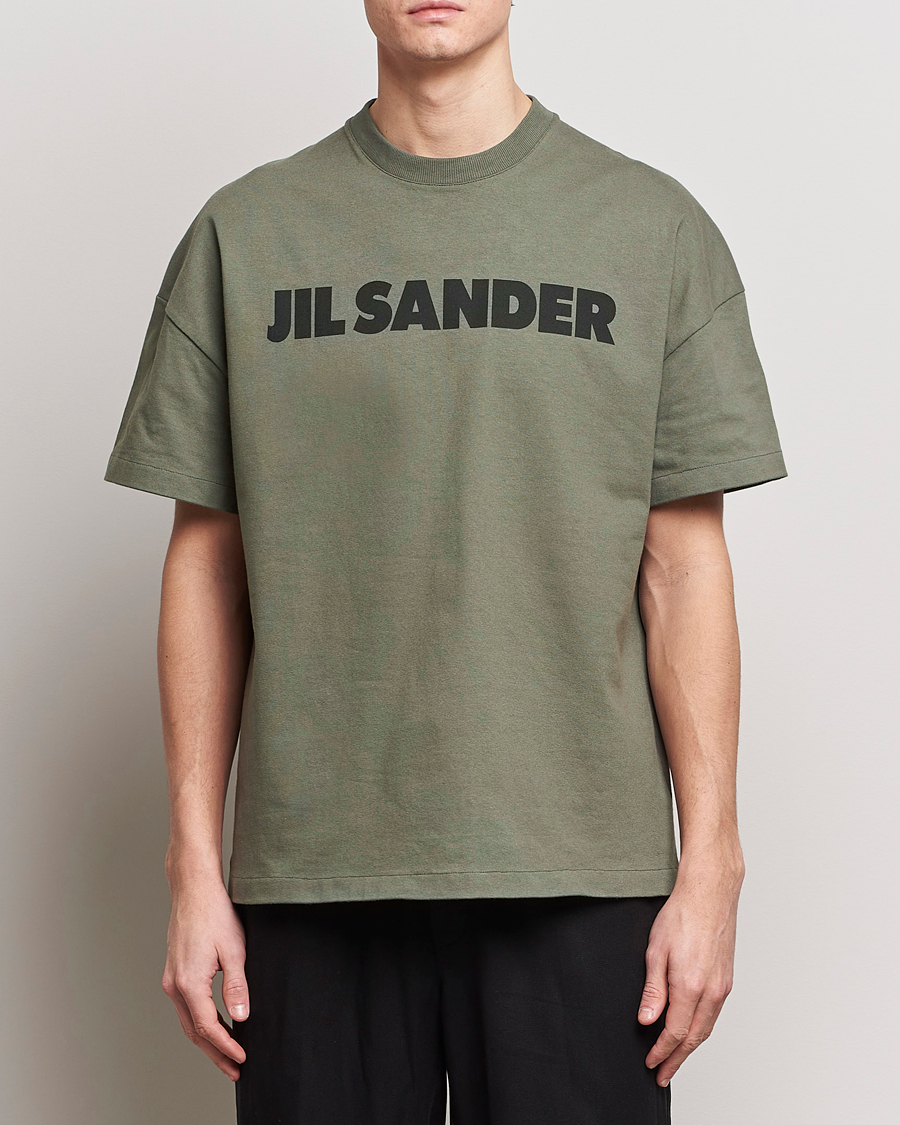 Herr | T-Shirts | Jil Sander | Printed Logo T-Shirt Thyme Green