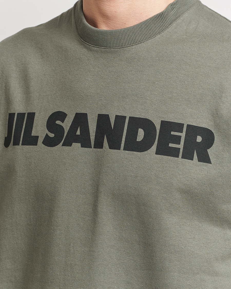 Herr | T-Shirts | Jil Sander | Printed Logo T-Shirt Thyme Green