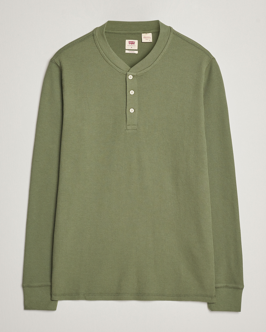 Herr | Tröjor | Levi's | Thermal Henley Bluish Olive