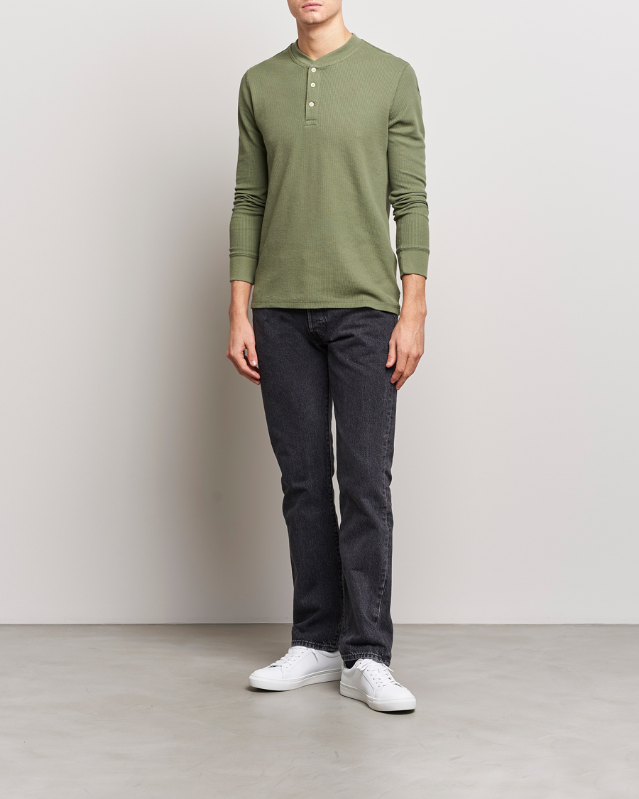 Herr | Tröjor | Levi's | Thermal Henley Bluish Olive