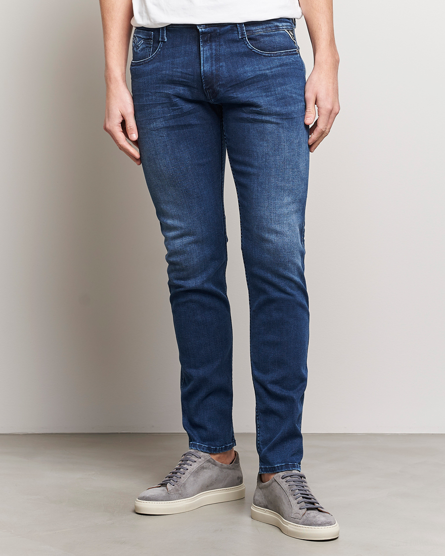 Herr | Slim fit | Replay | Anbass Powerstretch Jeans Medium Blue