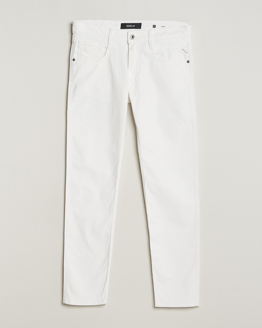 Herr | Jeans | Replay | Anbass Powerstretch Jeans White