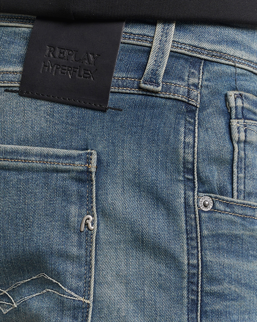 Herr | Jeans | Replay | Anbass Hyperflex Dust Wash Jeans Medium Blue