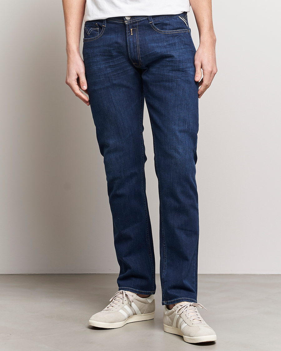 Herr | Tapered fit | Replay | Rocco Stretch Jeans Dark Blue