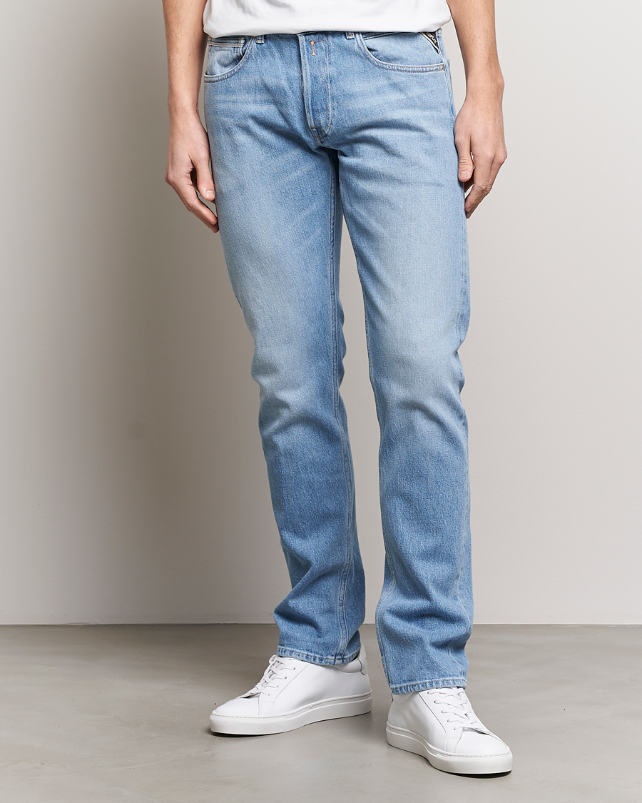 Herr | Tapered fit | Replay | Grover Straight Fit Stretch Jeans Light Blue