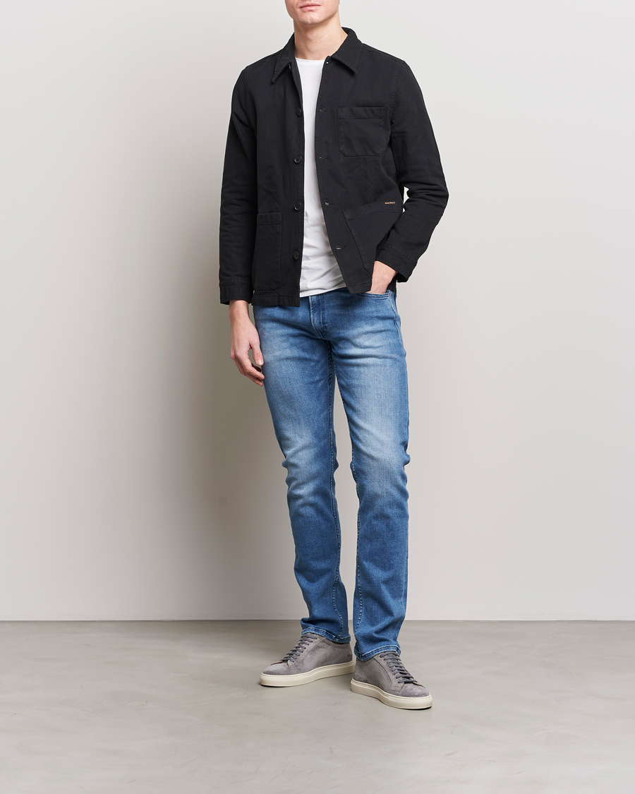 Herr | Jeans | Replay | Grover Straight Fit Powerstretch Jeans Medium Blue