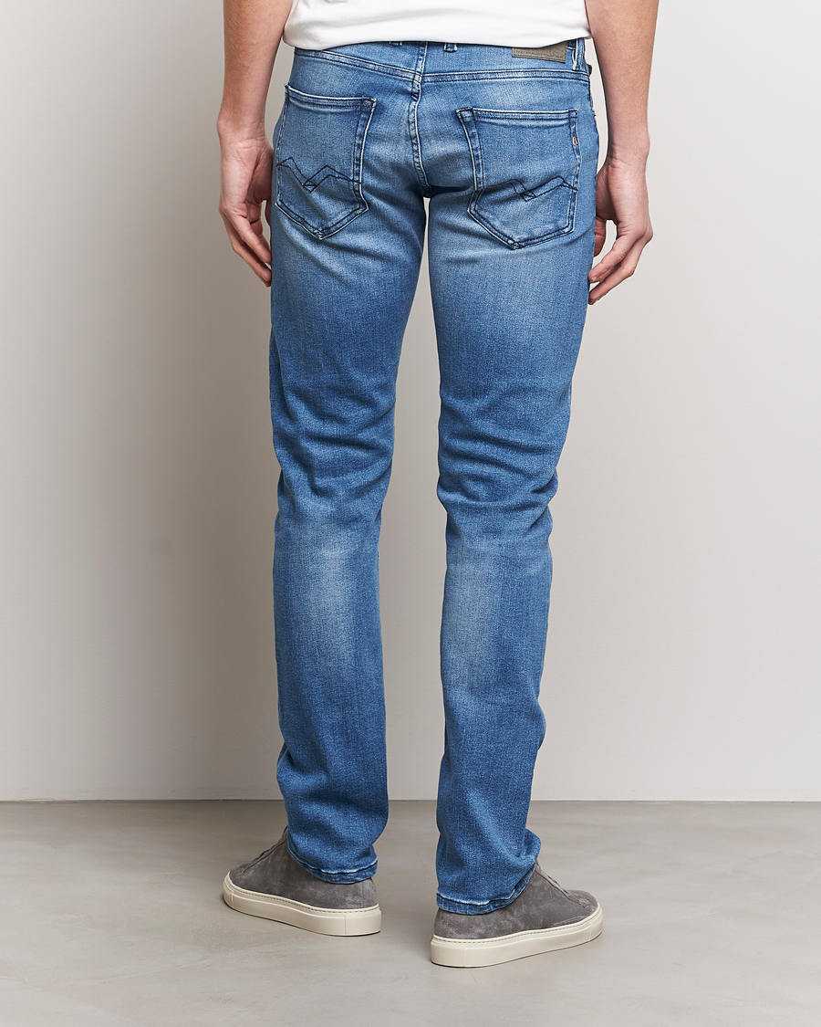Herr | Jeans | Replay | Grover Straight Fit Powerstretch Jeans Medium Blue