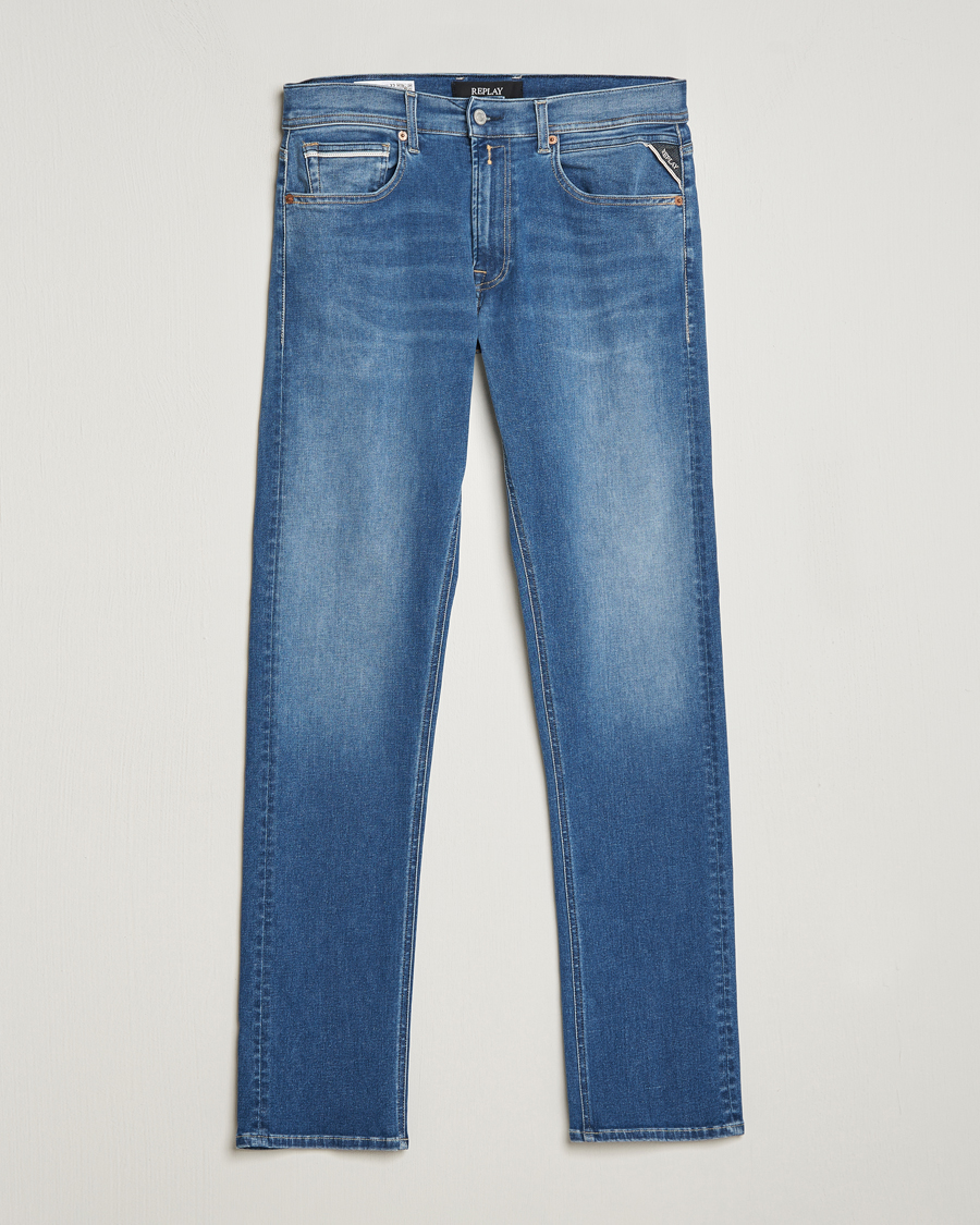 Herr | Jeans | Replay | Grover Straight Fit Hyperflex Jeans Medium Blue