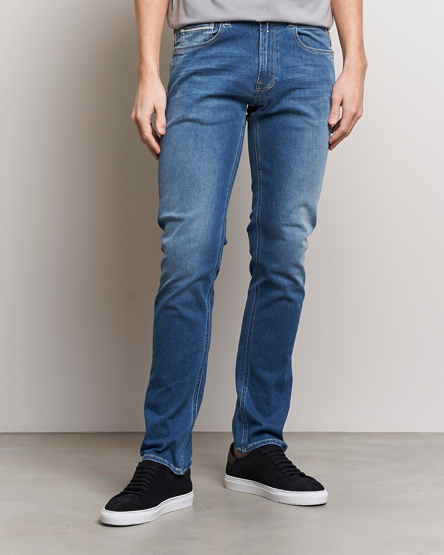 Herr | Blå jeans | Replay | Grover Straight Fit Hyperflex Jeans Medium Blue