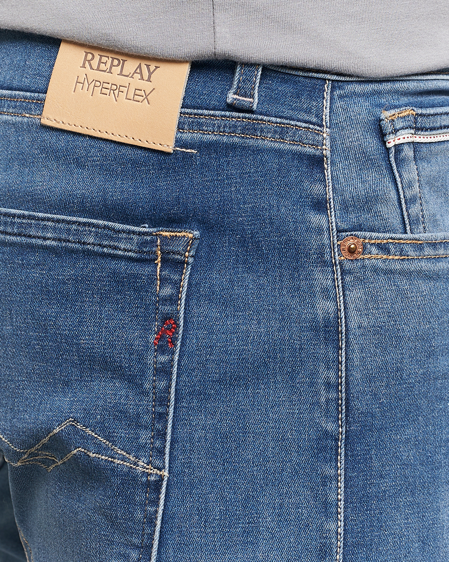 Herr | Jeans | Replay | Grover Straight Fit Hyperflex Jeans Medium Blue