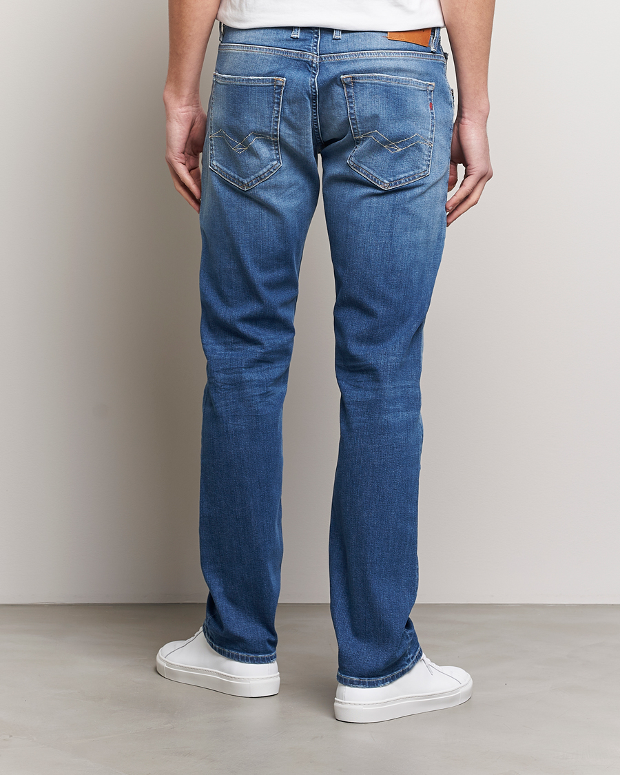 Herr | Jeans | Replay | Grover Straight Fit Stretch Jeans Medium Blue