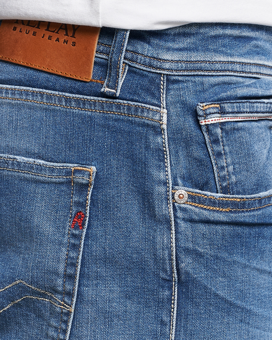 Herr | Jeans | Replay | Grover Straight Fit Stretch Jeans Medium Blue