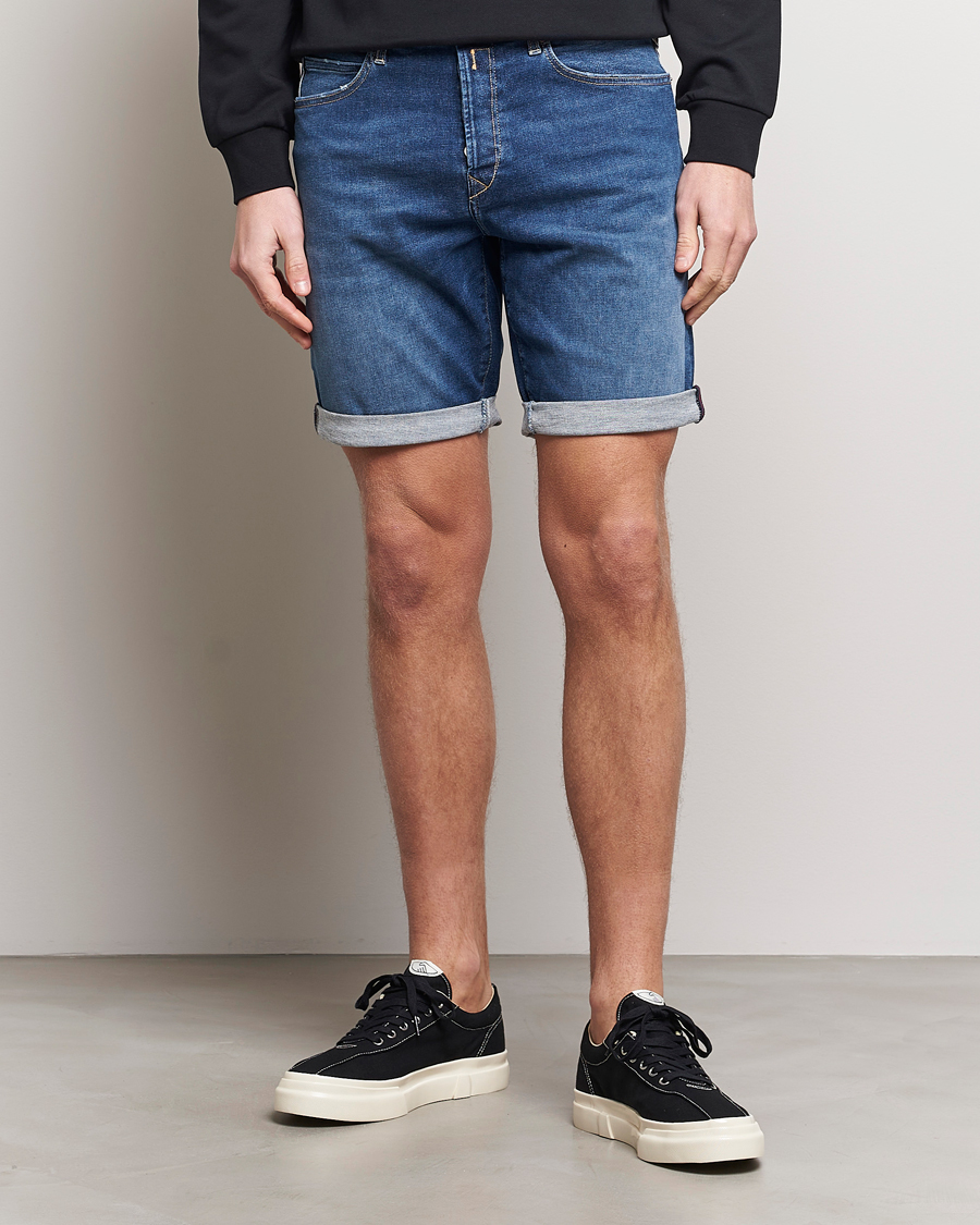 Herr | Shorts | Replay | RBJ981 Hyperflex Denim Shorts Dark Blue