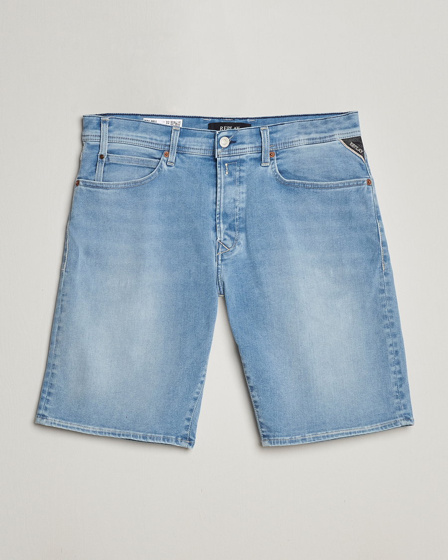 Herr | Shorts | Replay | RBJ981 Hyperflex Denim Shorts Light Blue