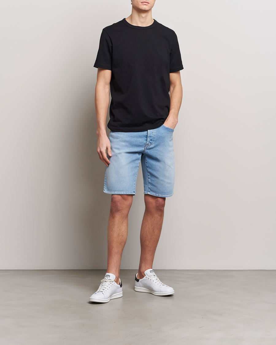Herr | Shorts | Replay | RBJ981 Hyperflex Denim Shorts Light Blue