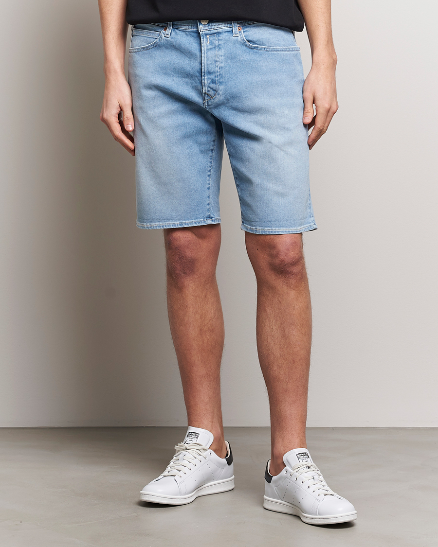 Herr | Summer | Replay | RBJ901 Hyperflex Denim Shorts Light Blue