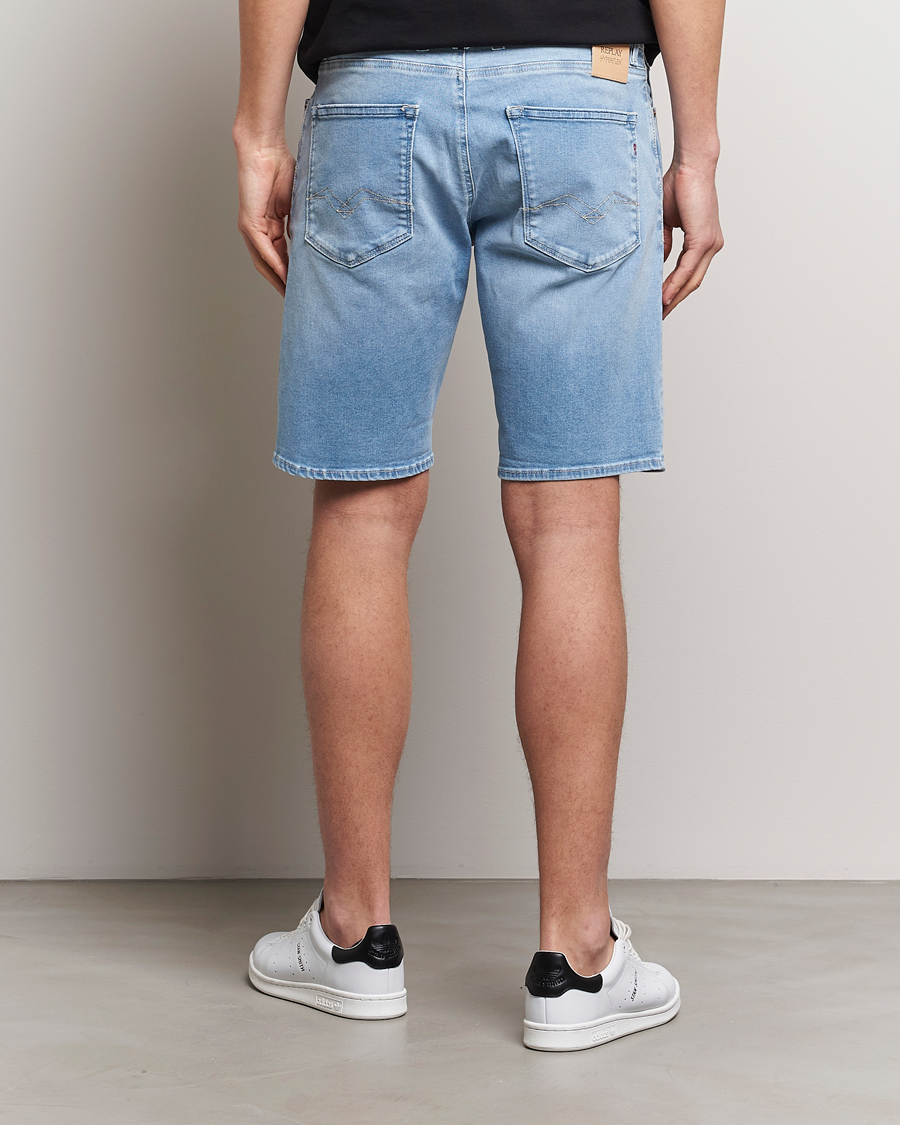 Herr | Shorts | Replay | RBJ981 Hyperflex Denim Shorts Light Blue