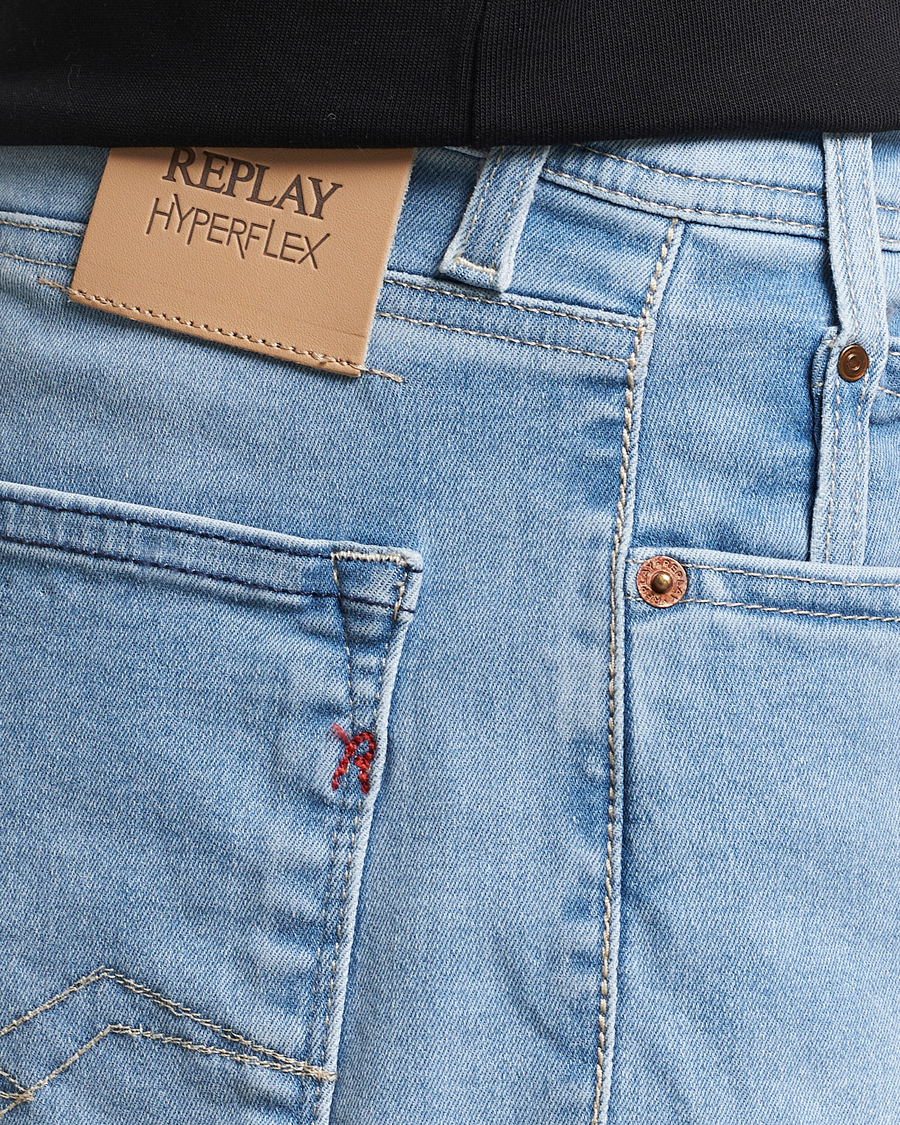 Herr | Shorts | Replay | RBJ981 Hyperflex Denim Shorts Light Blue