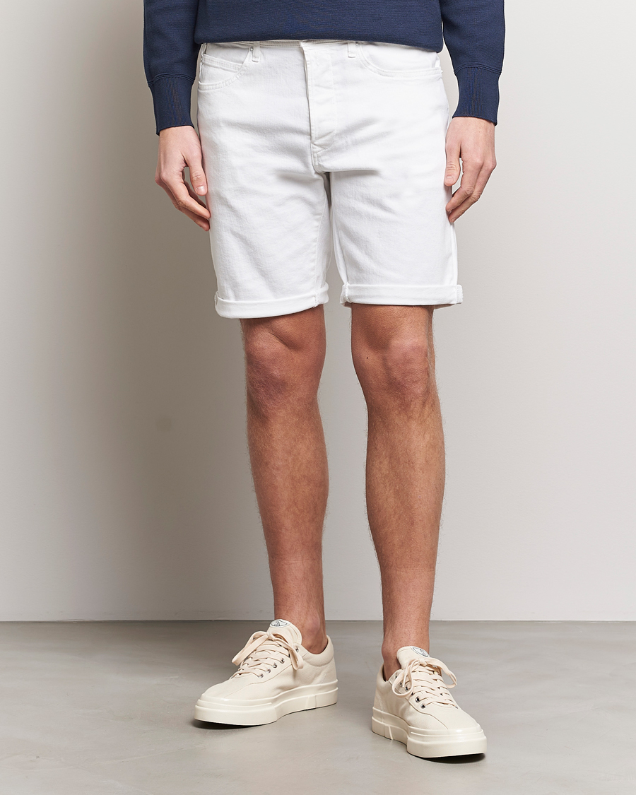 Herr | Jeansshorts | Replay | RBJ901 Super Stretch Denim Shorts White
