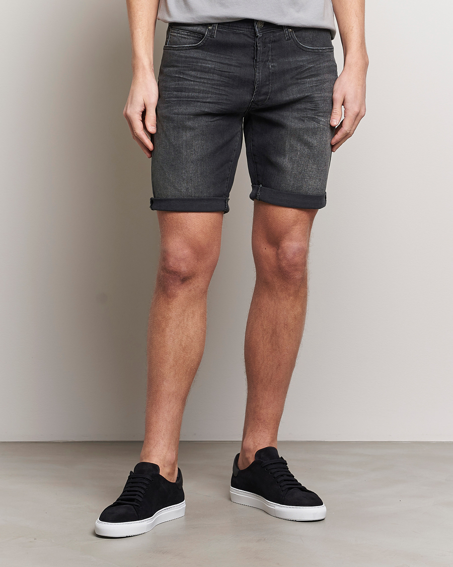 Herr | Shorts | Replay | RBJ981 Super Stretch Bio Denim Shorts Washed Black