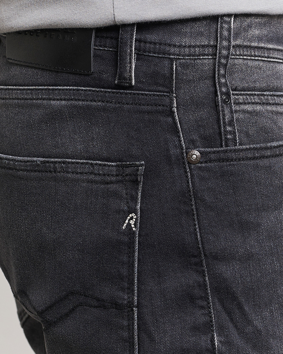 Herr | Shorts | Replay | RBJ981 Super Stretch Bio Denim Shorts Washed Black