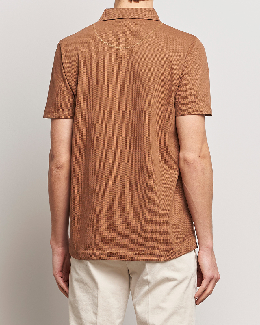 Herr | Pikéer | Sunspel | Riviera Polo Shirt Dark Camel