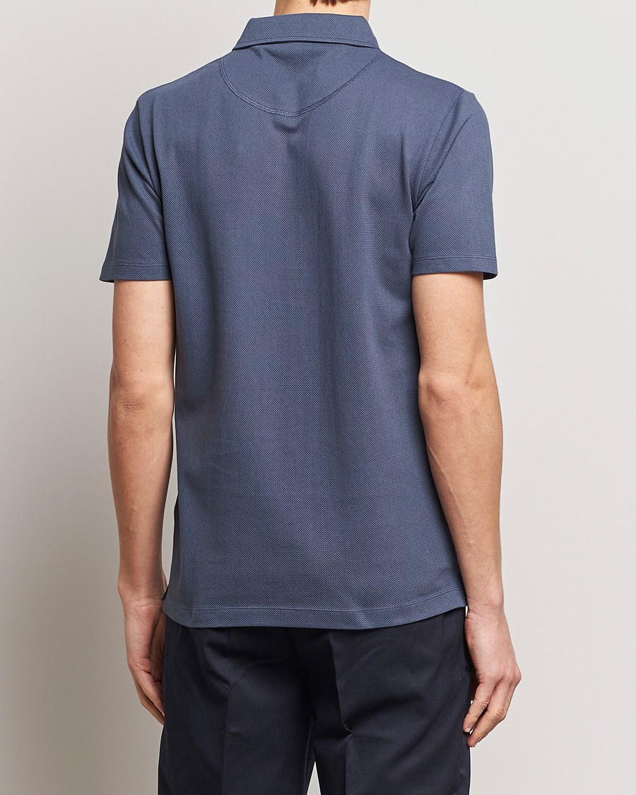 Herr | Pikéer | Sunspel | Riviera Polo Shirt Slate Blue
