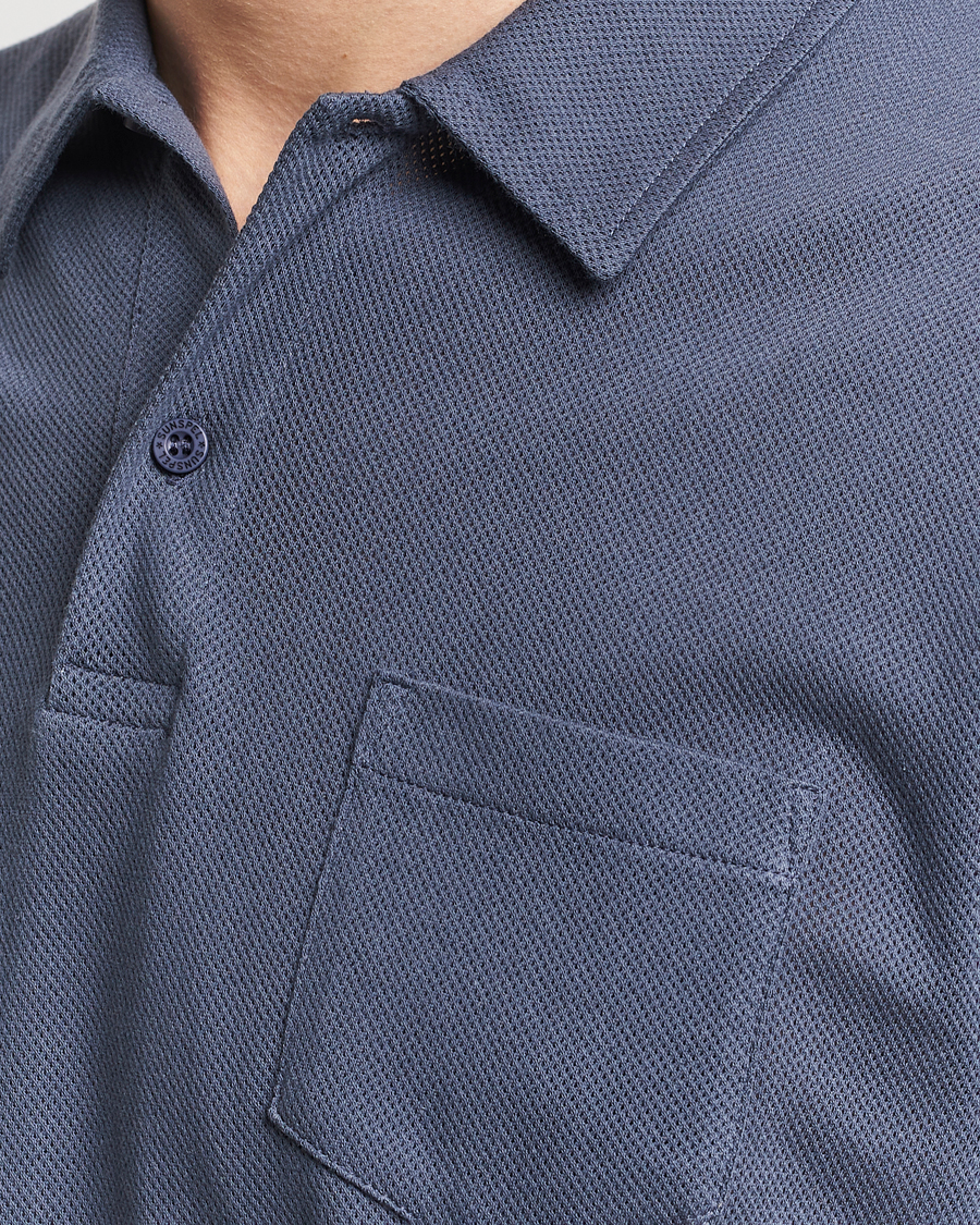 Herr | Pikéer | Sunspel | Riviera Polo Shirt Slate Blue