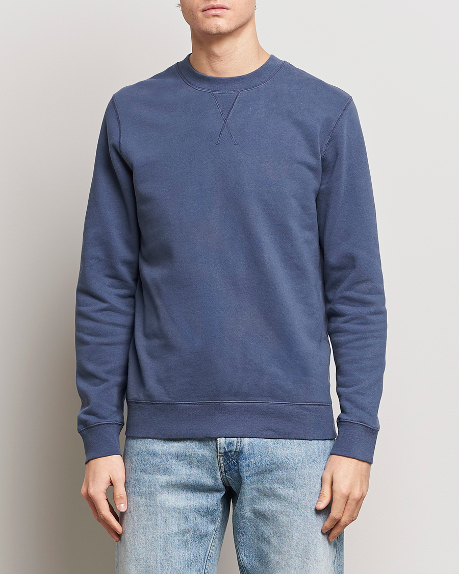 Herr | Avdelningar | Sunspel | Loopback Sweatshirt Slate Blue