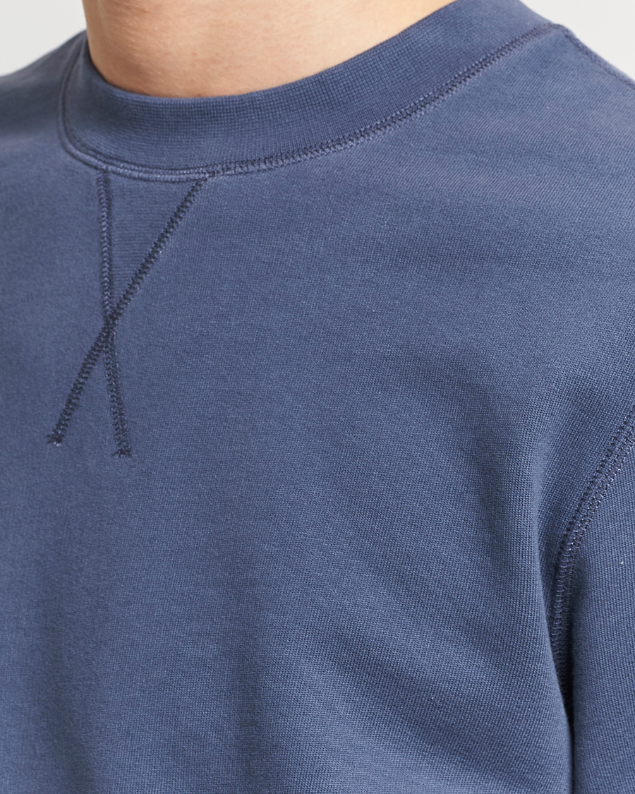 Herr | Tröjor | Sunspel | Loopback Sweatshirt Slate Blue