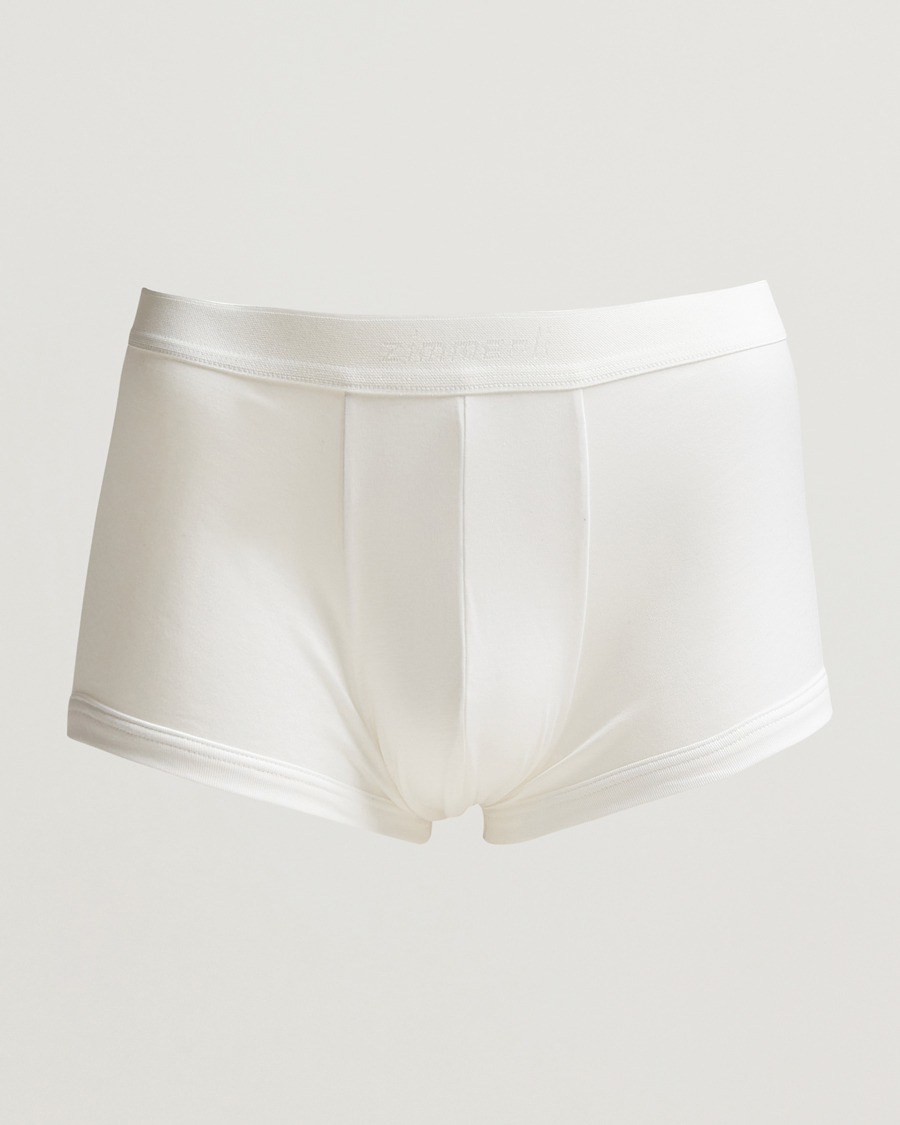 Herr | Underkläder | Zimmerli of Switzerland | Sea Island Cotton Boxer Briefs White