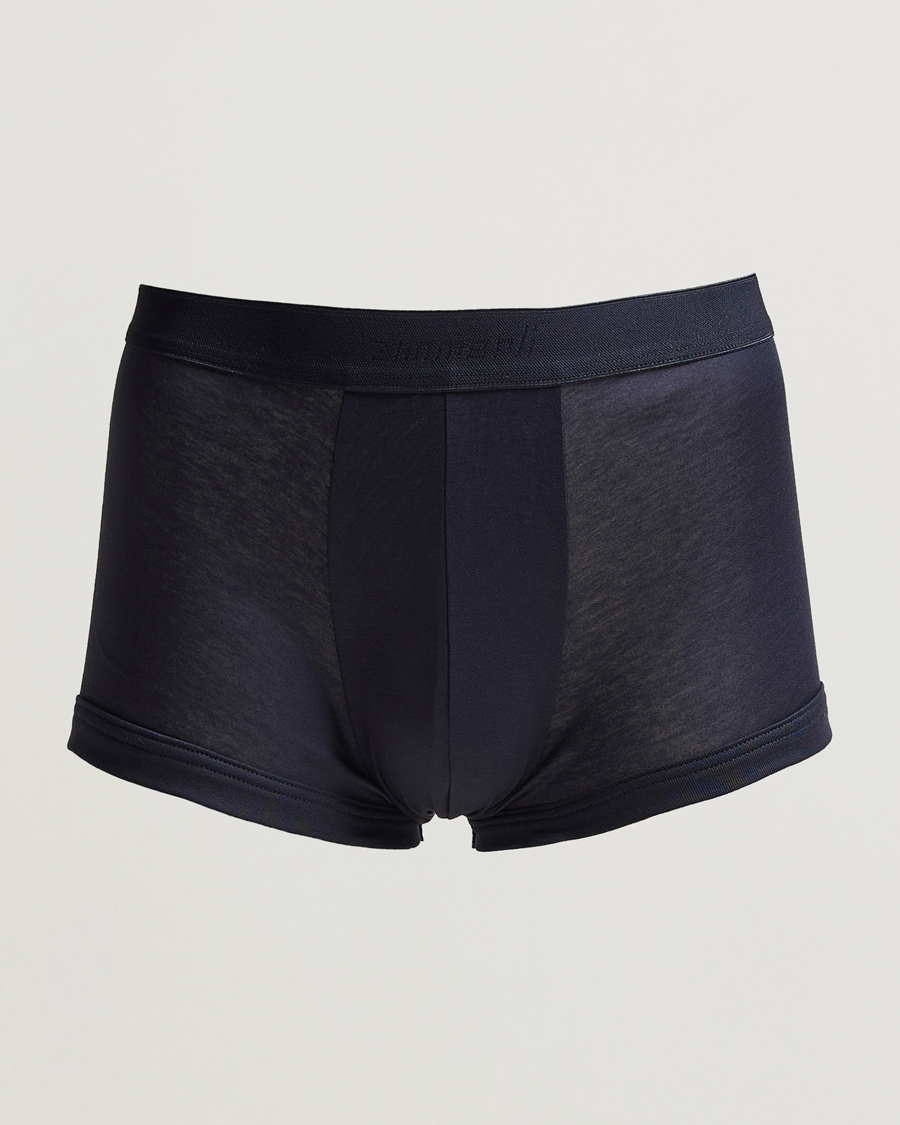 Herr | Underkläder | Zimmerli of Switzerland | Sea Island Cotton Boxer Briefs Navy