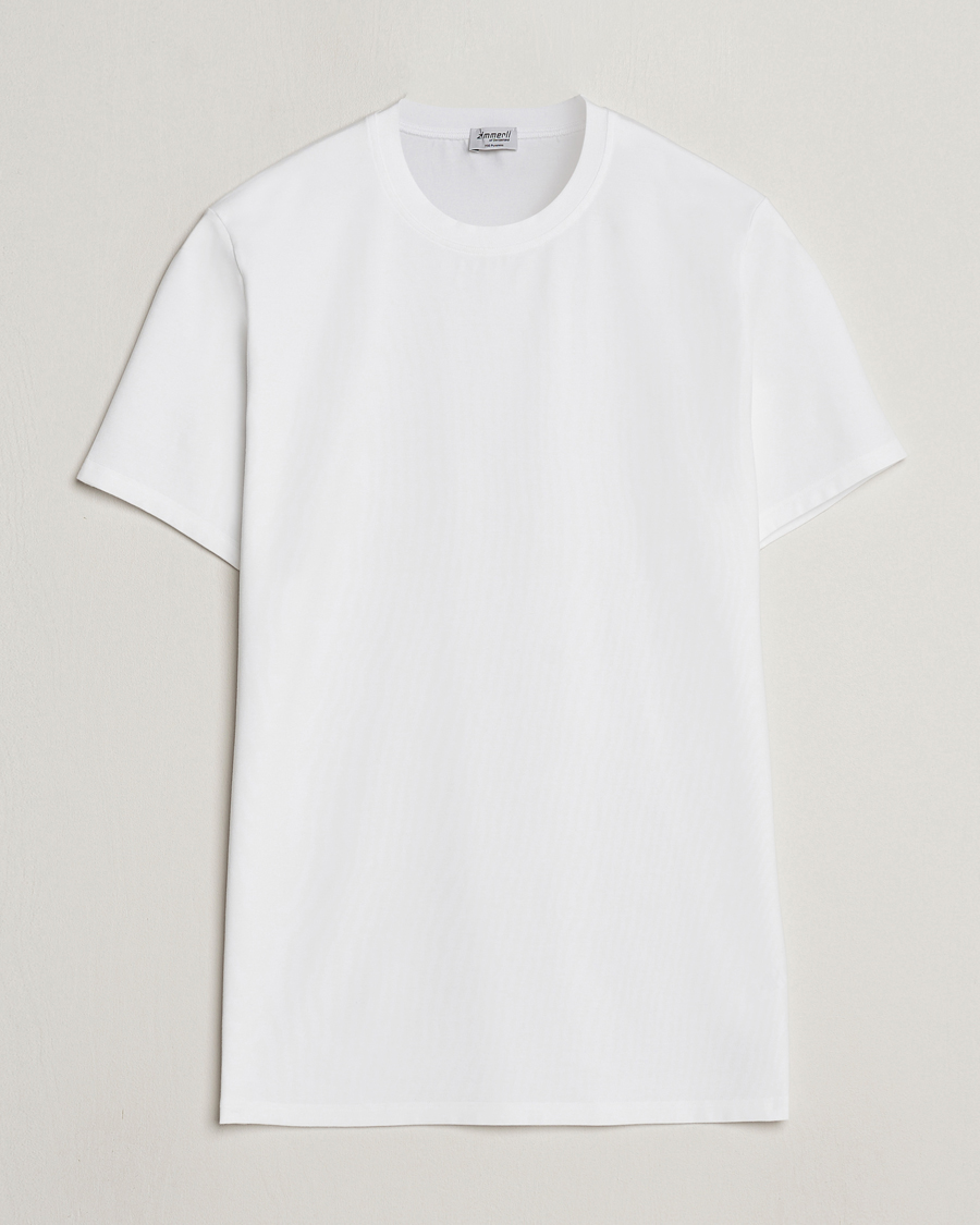Herr | T-Shirts | Zimmerli of Switzerland | Pureness Modal Crew Neck T-Shirt White