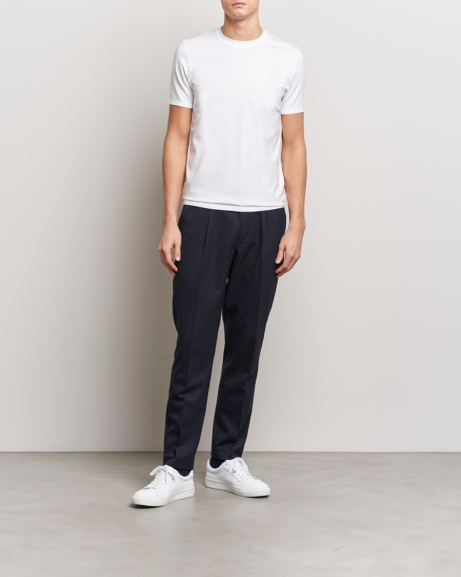Herr | T-Shirts | Zimmerli of Switzerland | Pureness Modal Crew Neck T-Shirt White