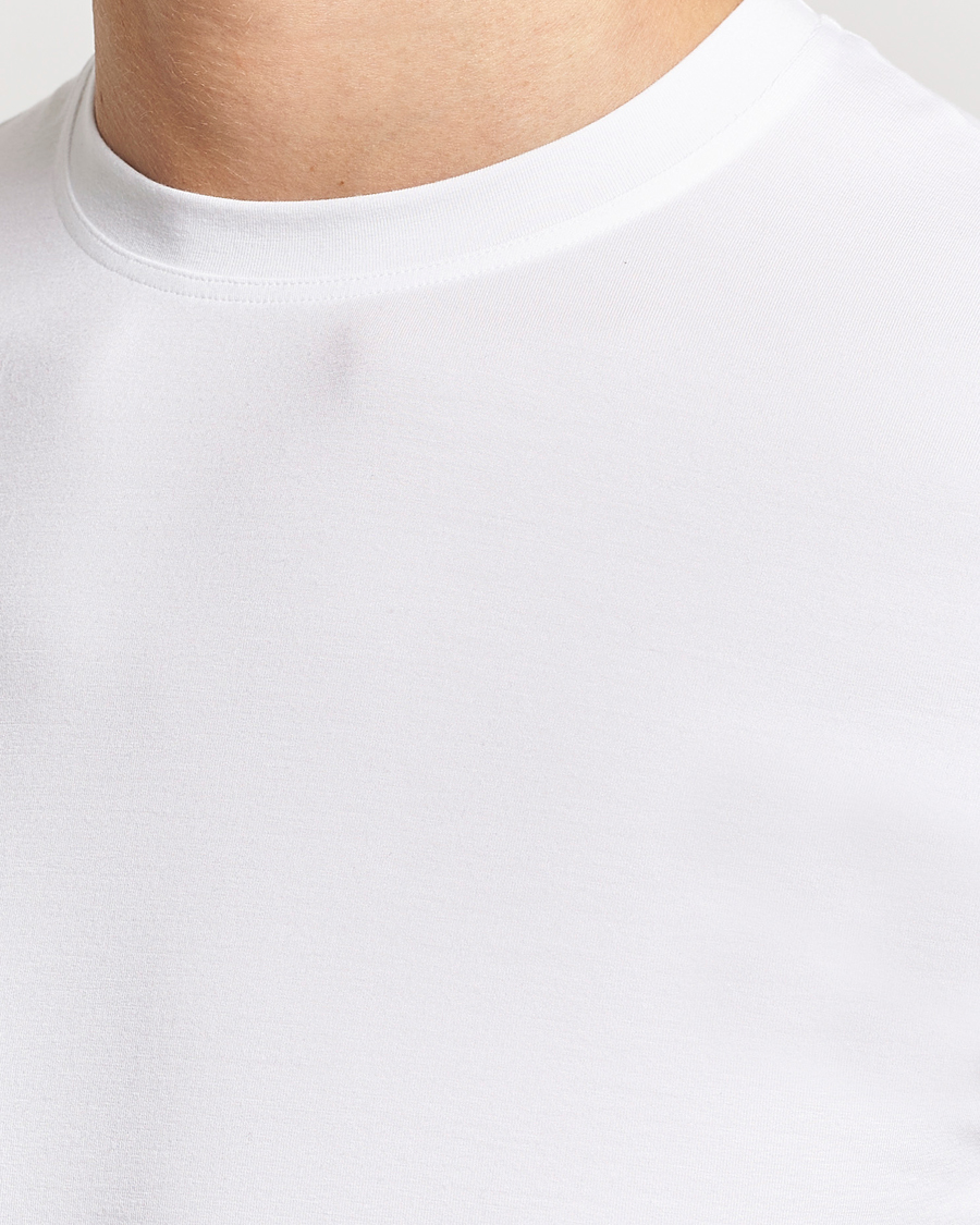 Herr | T-Shirts | Zimmerli of Switzerland | Pureness Modal Crew Neck T-Shirt White